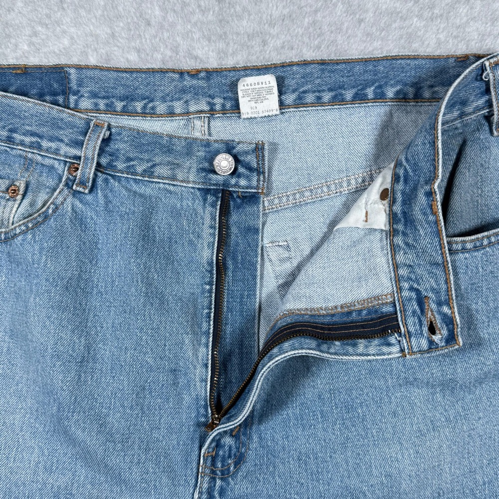 Vintage Levis 505 Straight Leg Jeans Mens Blue Denim 2001 Y2k 40x32 (Fits 38x30) - Picture 11 of 16